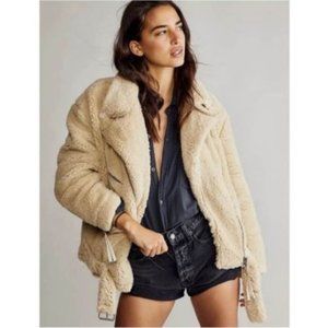 Free People Sherpa Moto Jacket